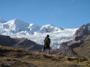 Steve Schmidt with Puca glacier_August 2012